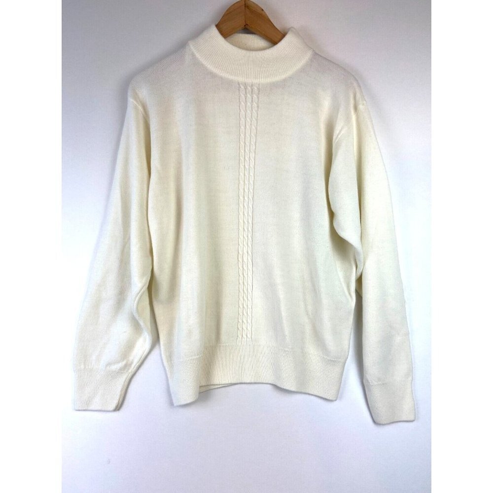 Tan Jay Women's  White Pullover Sweater Size Large (16-28)